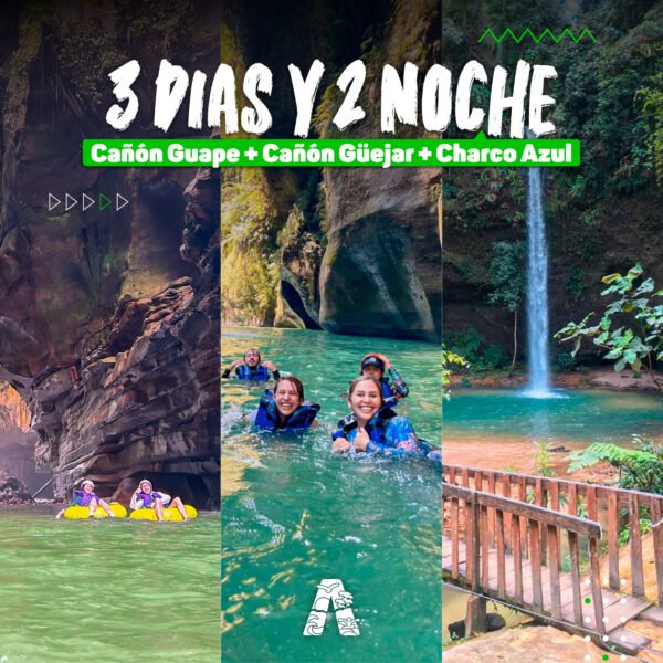 PLAN 03. CAÑÓN DEL GUAPE + CHARCO AZUL + CAÑÓN DEL GÜEJAR